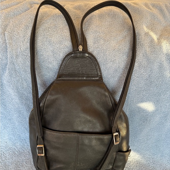Women’s leather backpack purse - Picture 3 of 13
